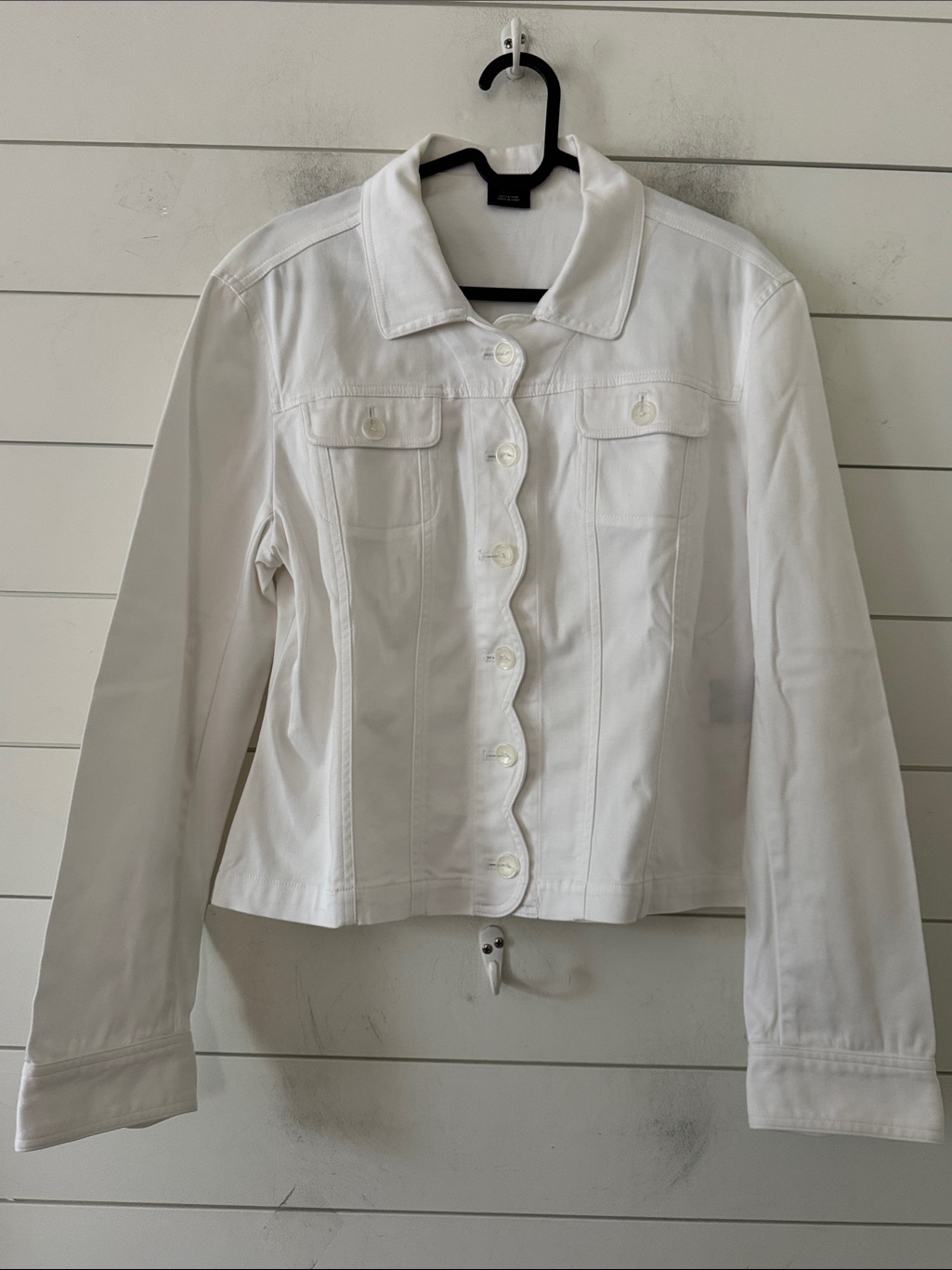 Tribal Size M Mid Weight Cotton Jacket. Colton Spandex Feminine Details
